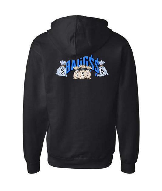 Bagglyfe Mafia Clothing - BAGG$$ - Black ZHood