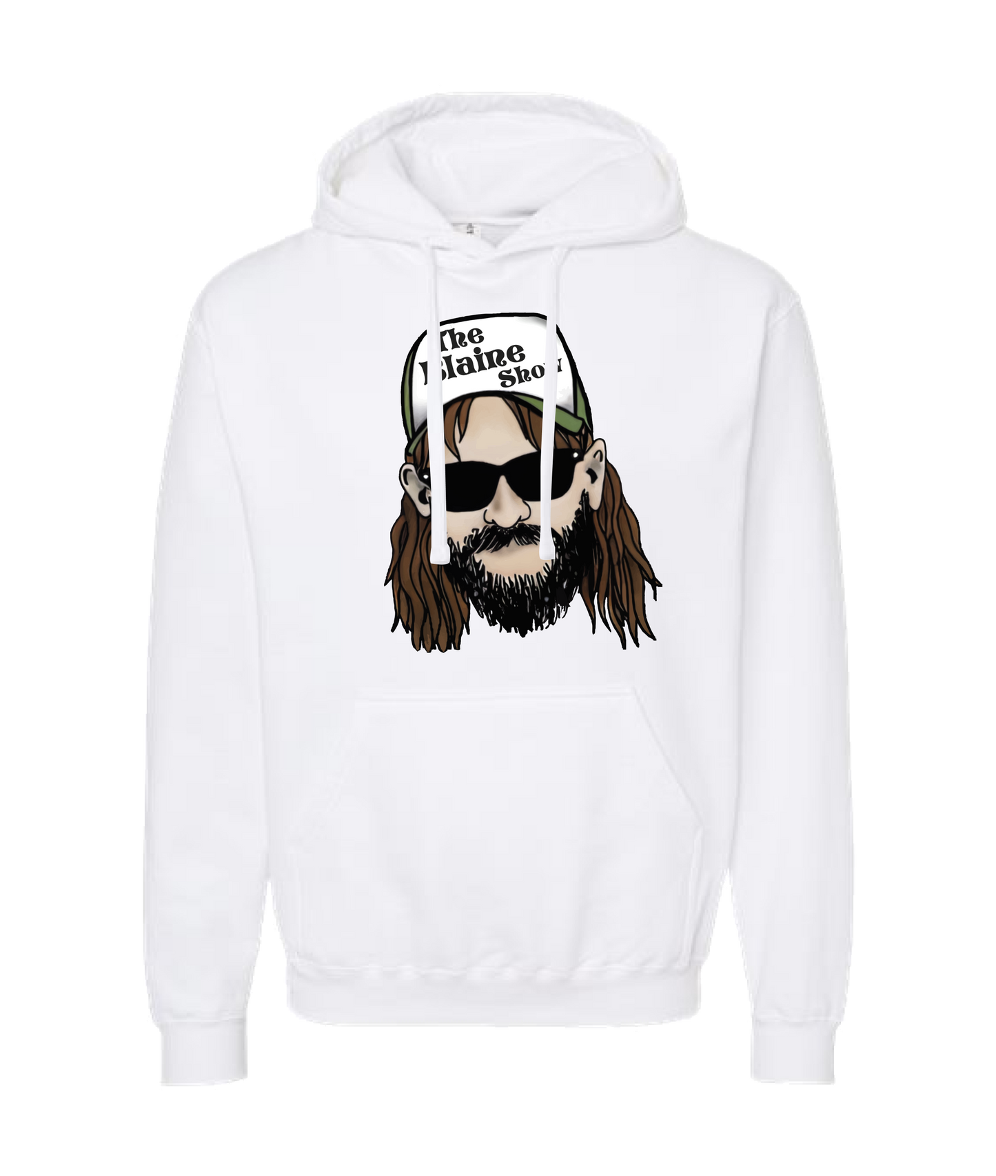 Blaine Show Store - TRUCKER HAT - White Hoodie