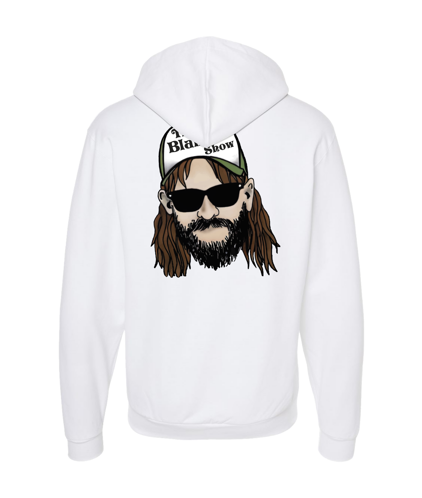 V-BLSSTOP - TRUCKER HAT - White Zip Up Hoodie