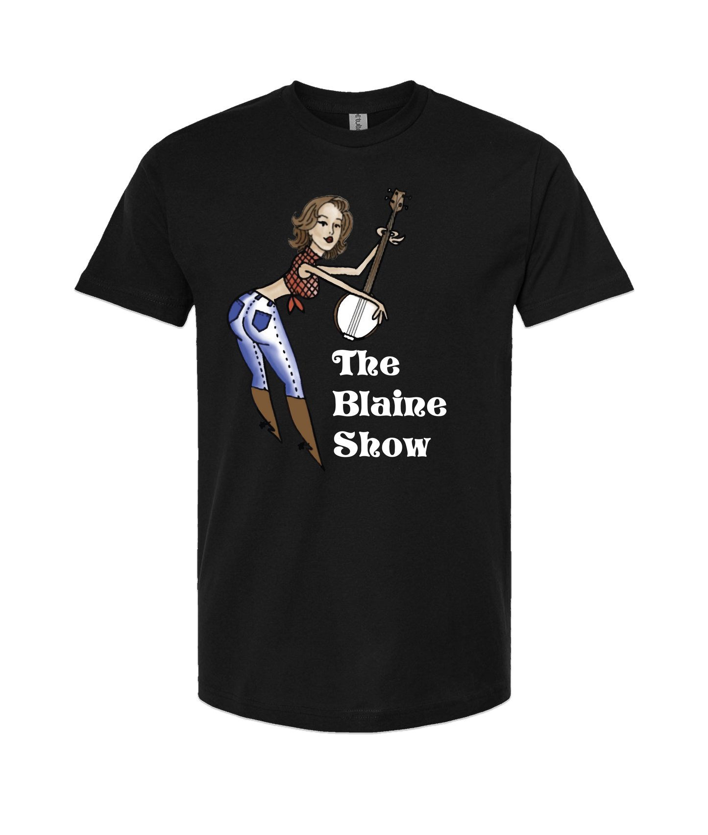 V-BLSSTOP - BANJO - Black T Shirt