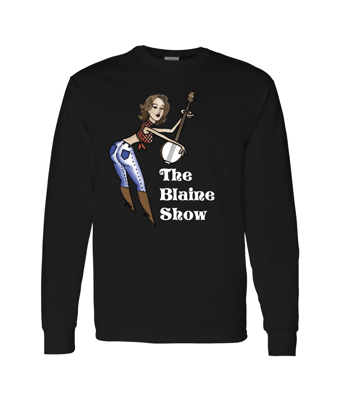 Blaine Show Store - BANJO - Black Long Sleeve T