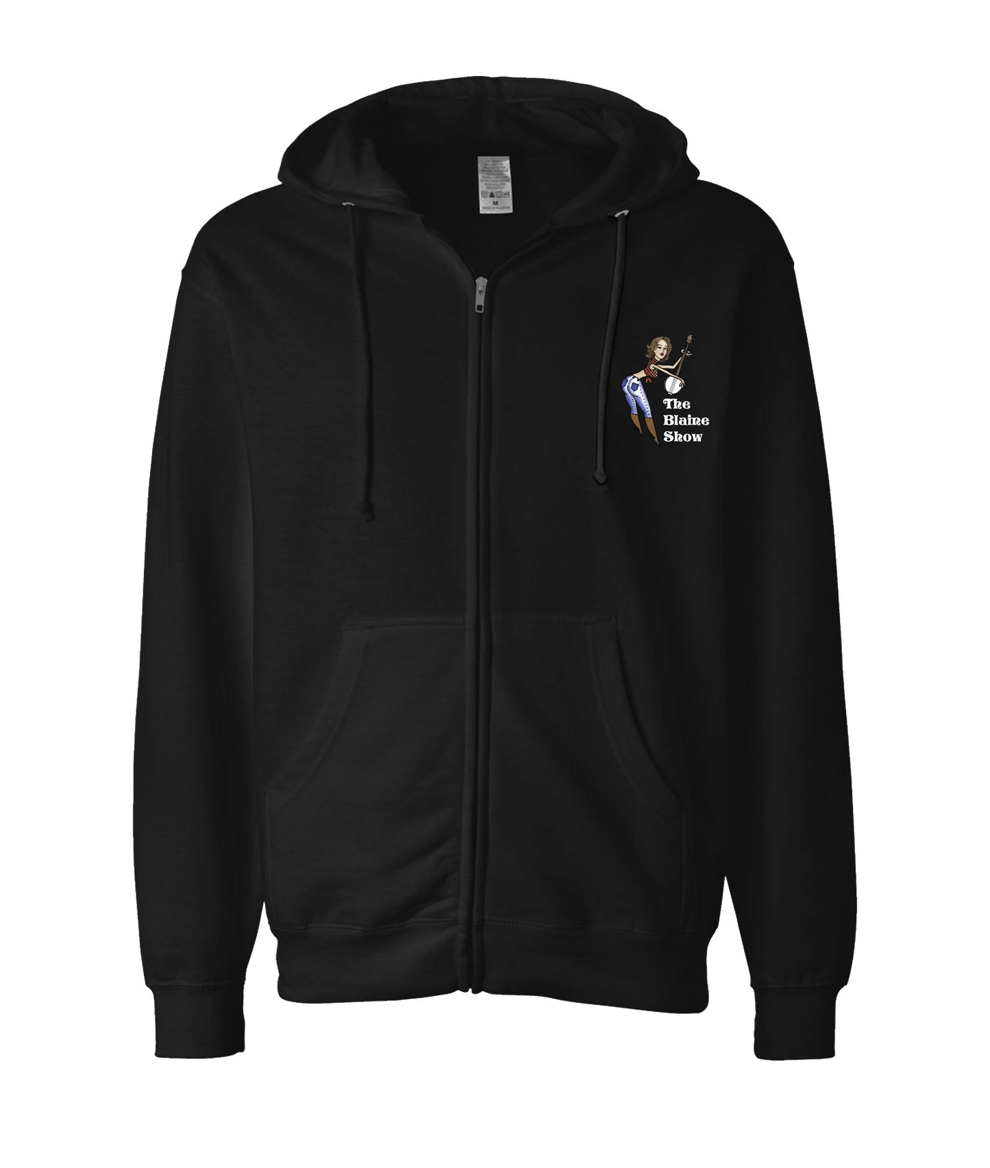 Blaine Show Store - BANJO - Black Zip Up Hoodie