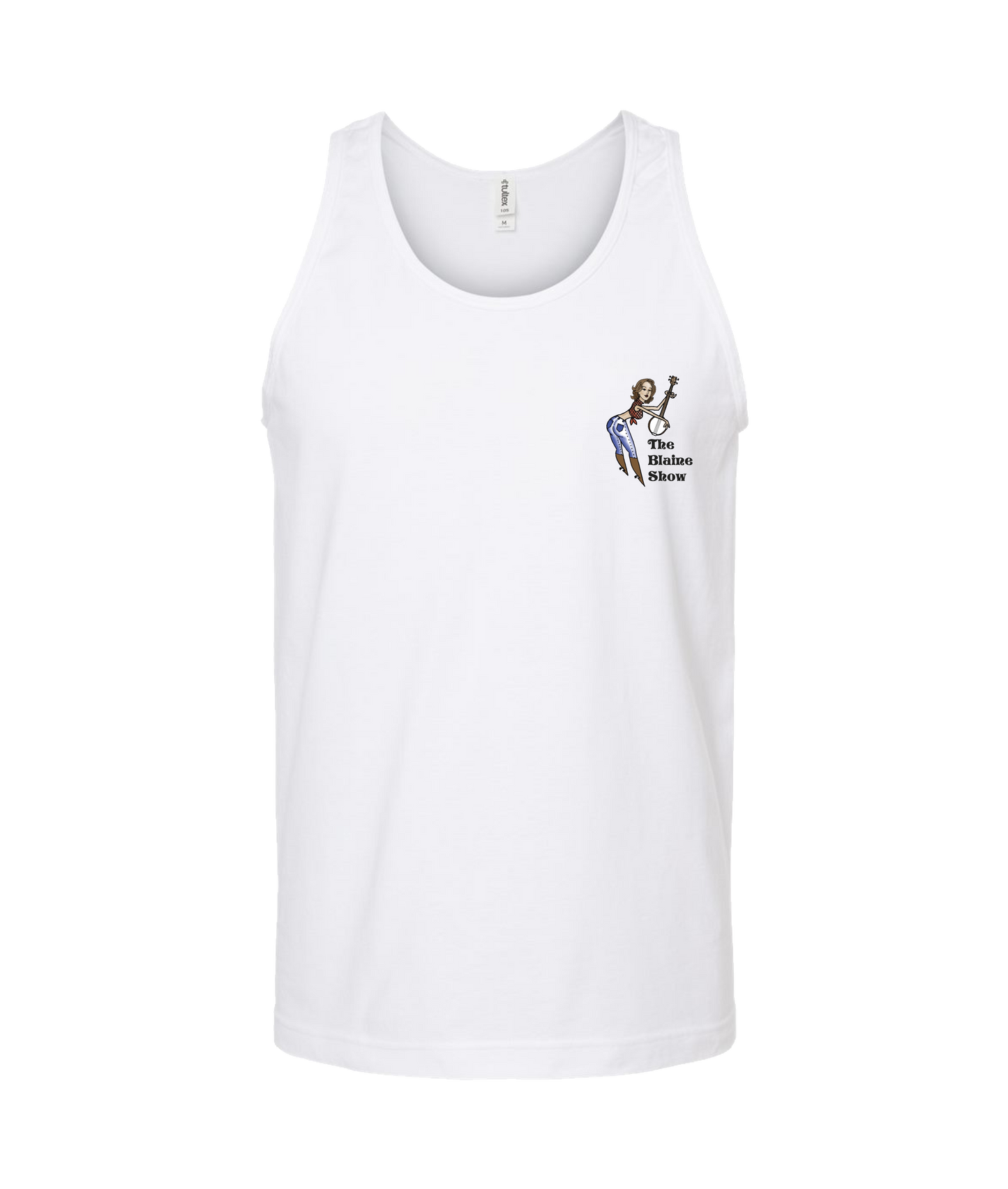V-BLSSTOP - BANJO - White Tank Top