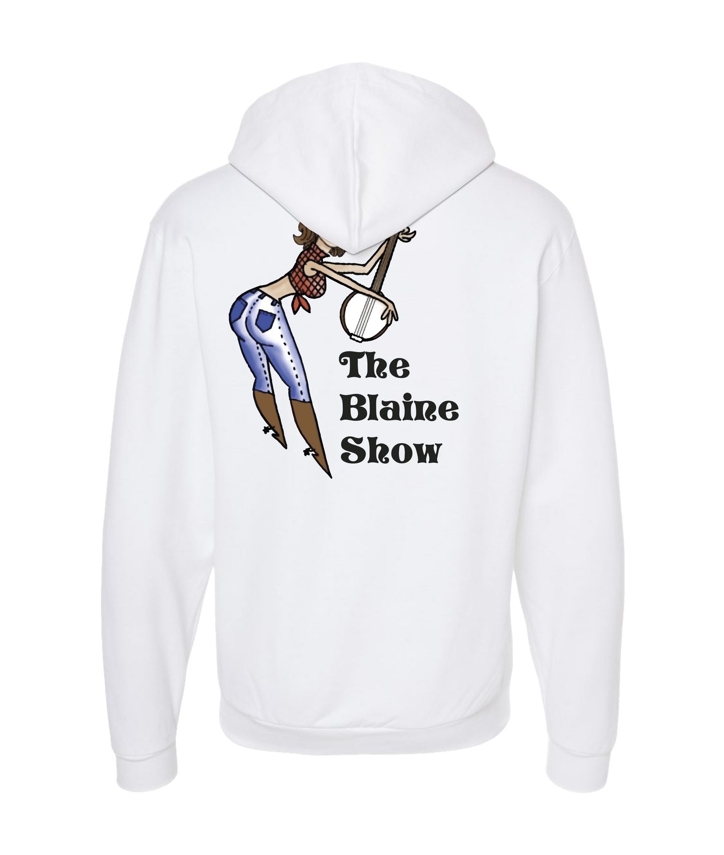 V-BLSSTOP - BANJO - White Zip Up Hoodie
