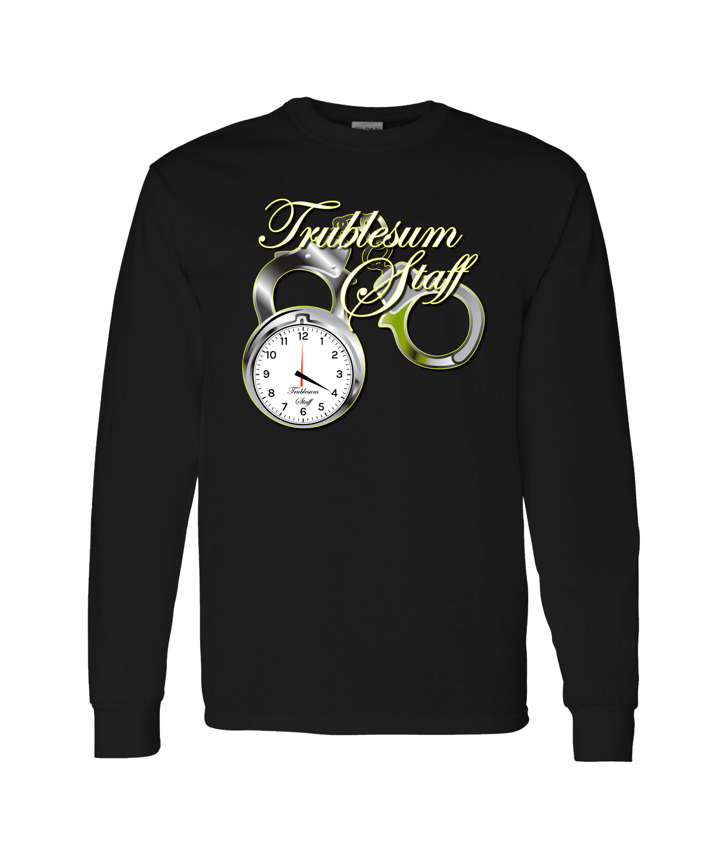 Black Label 1/2 - Trublesum Staff - Black Long Sleeve T