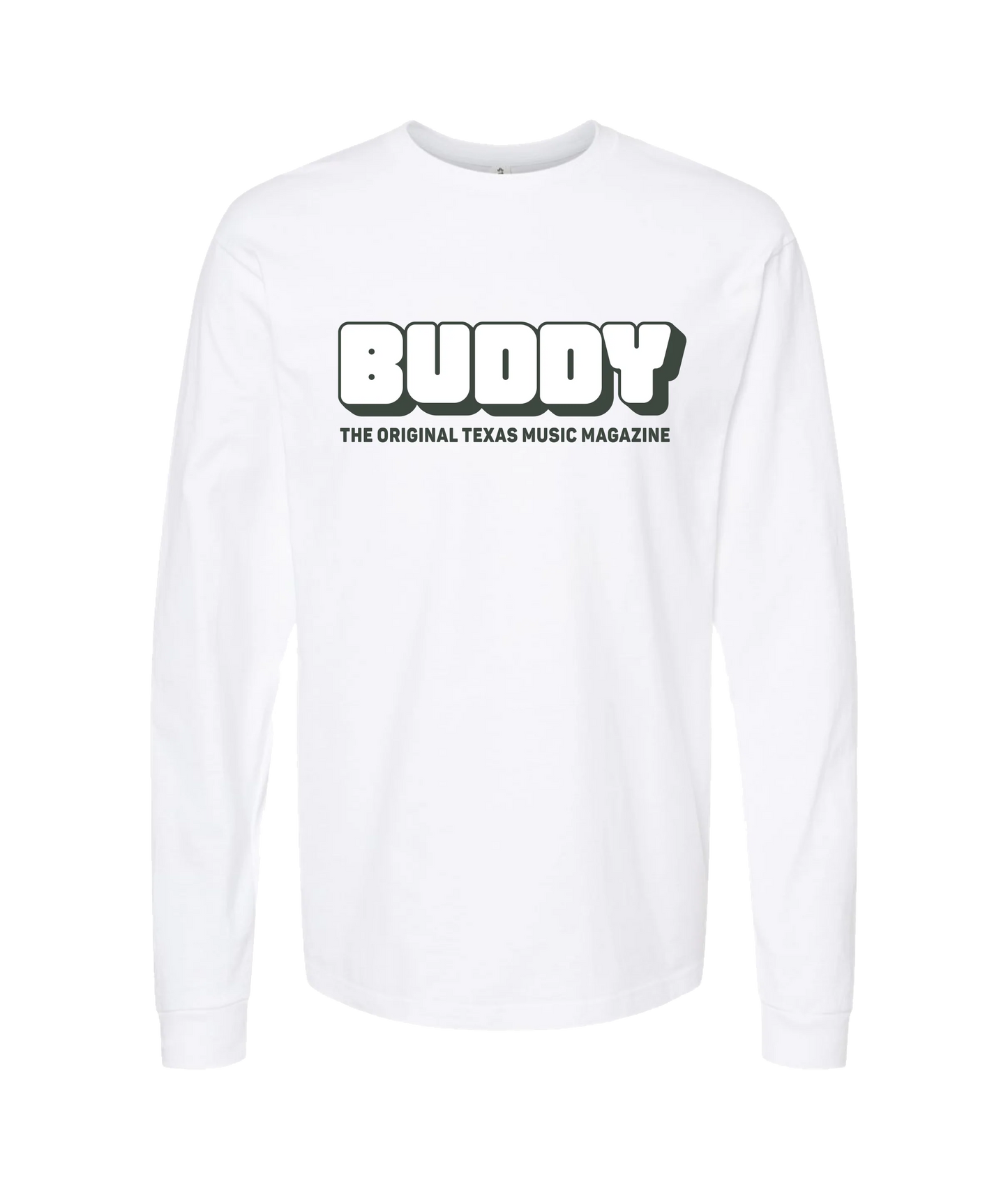 Buddy Magazine - 73 Logo - White Long Sleeve T