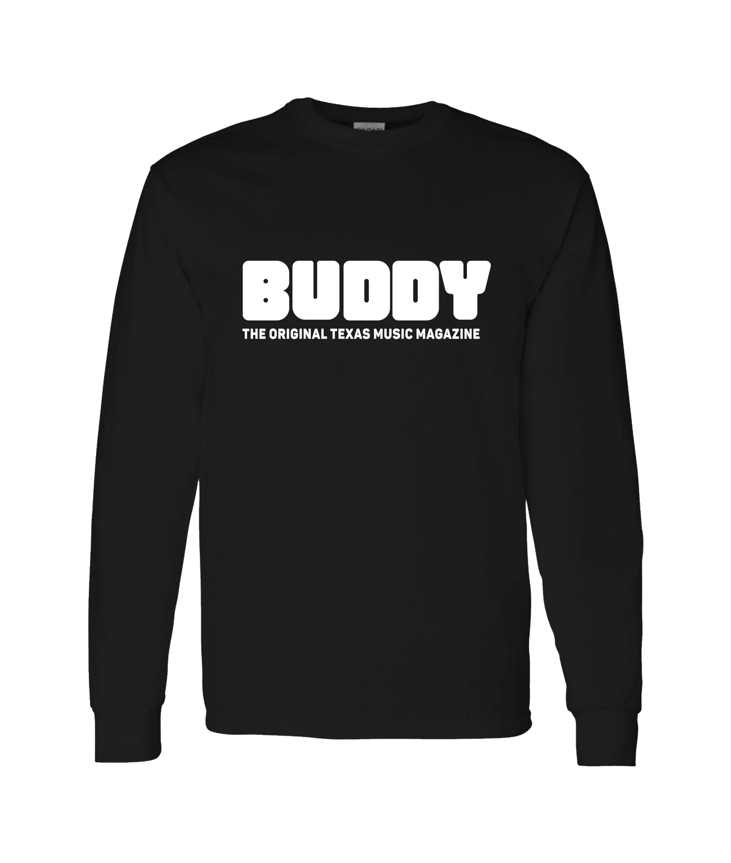 Buddy Magazine - 73 Logo Flat - Black Long Sleeve T