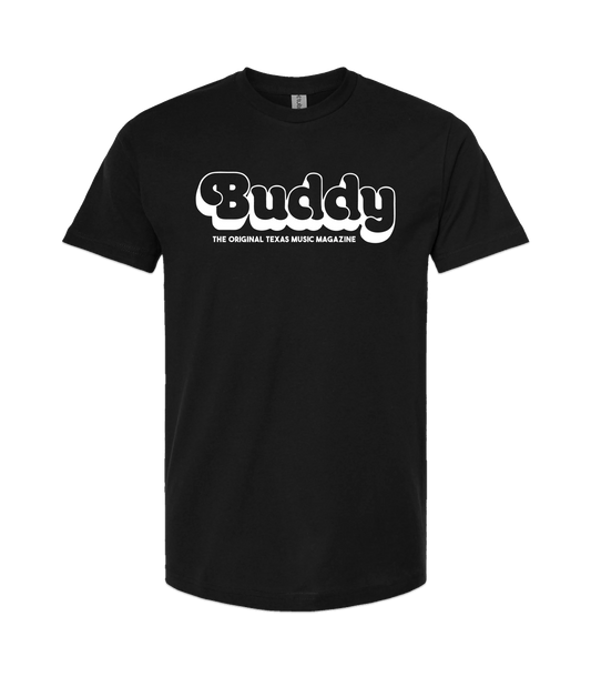 Buddy Magazine - 70s Logo - Black T-Shirt