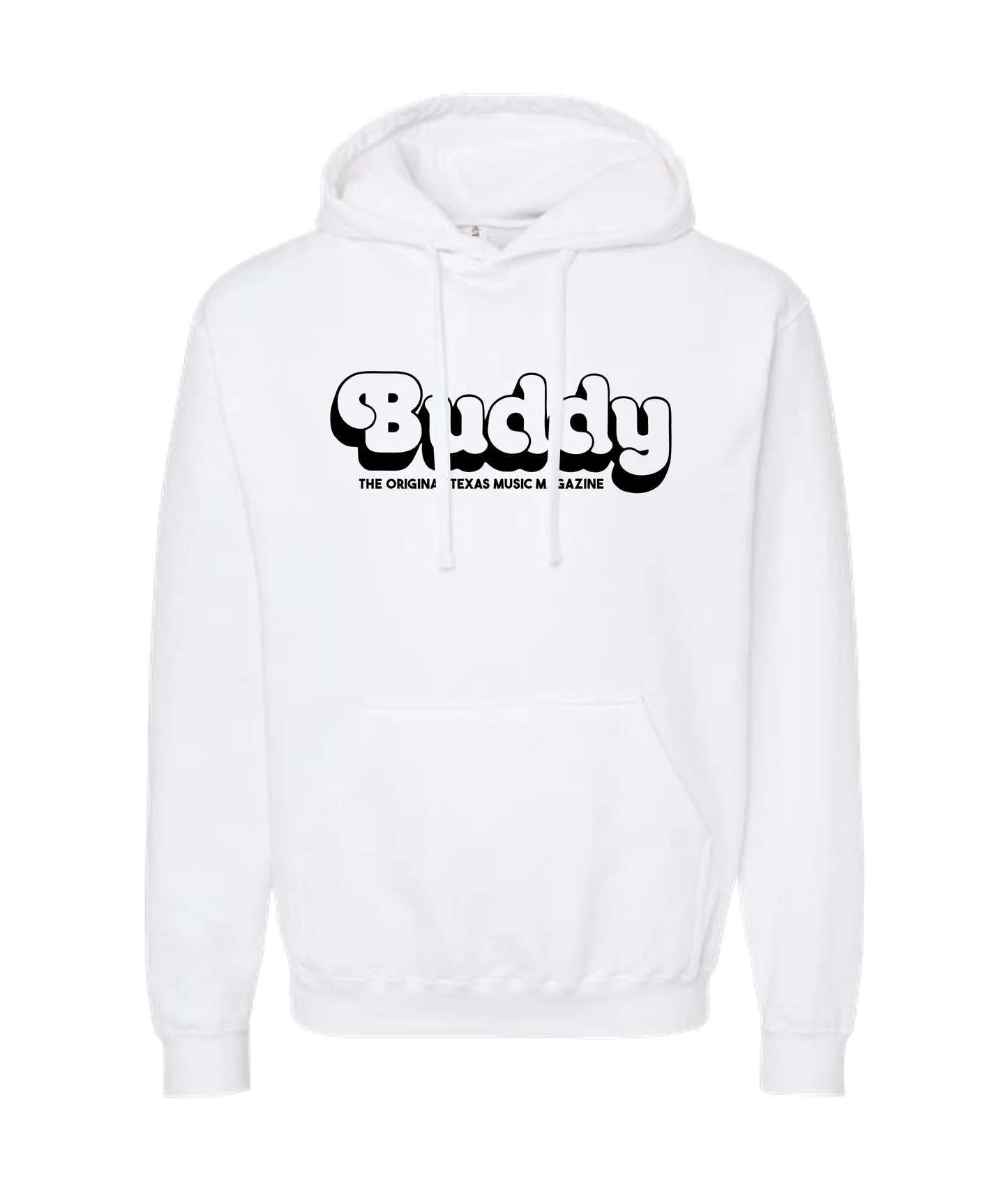 Buddy Magazine - 70s Logo - White Hoodie
