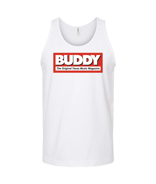 Buddy Magazine - Buddy Logo (red) - White Tank Top