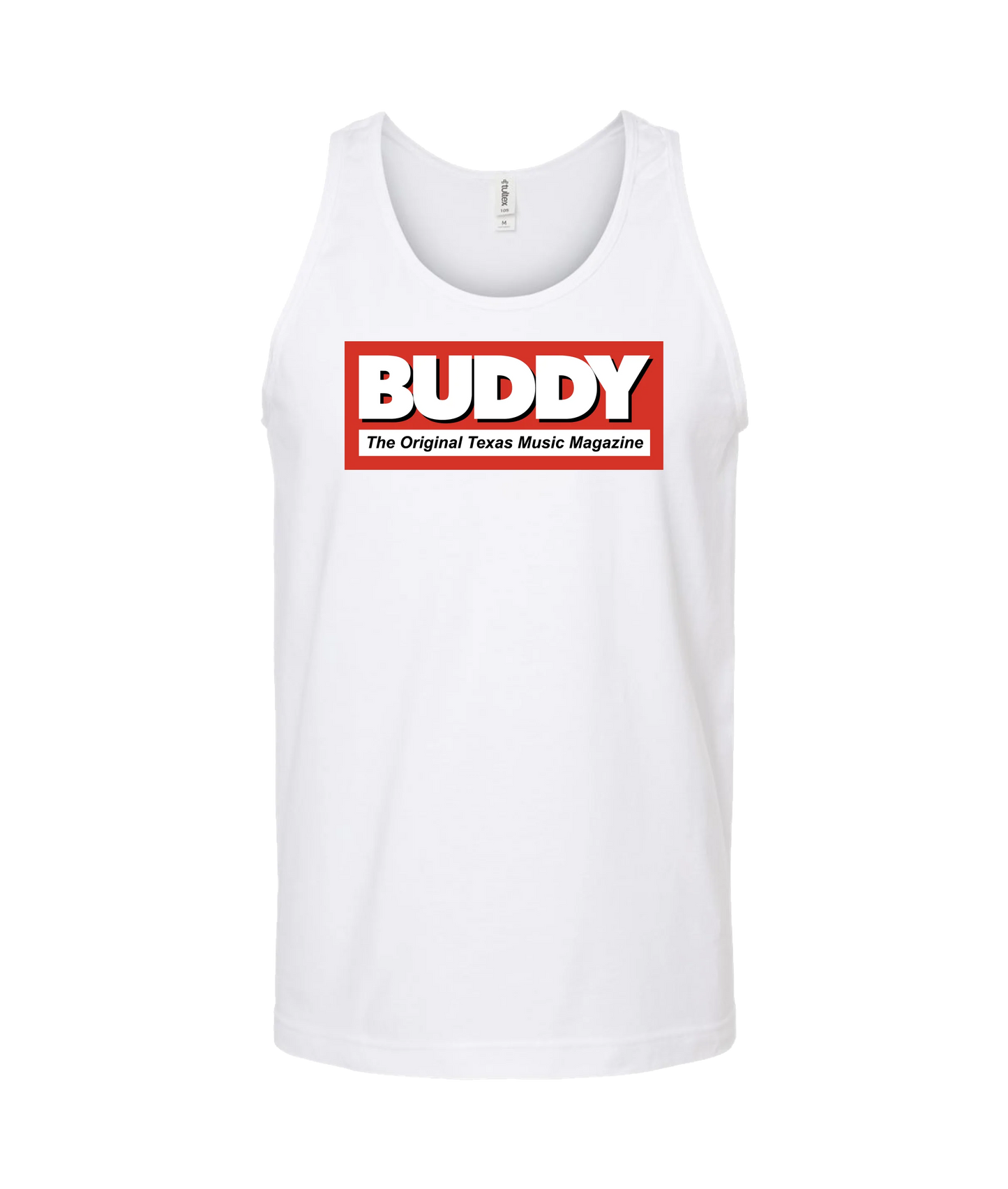 Buddy Magazine - Buddy Logo (red) - White Tank Top