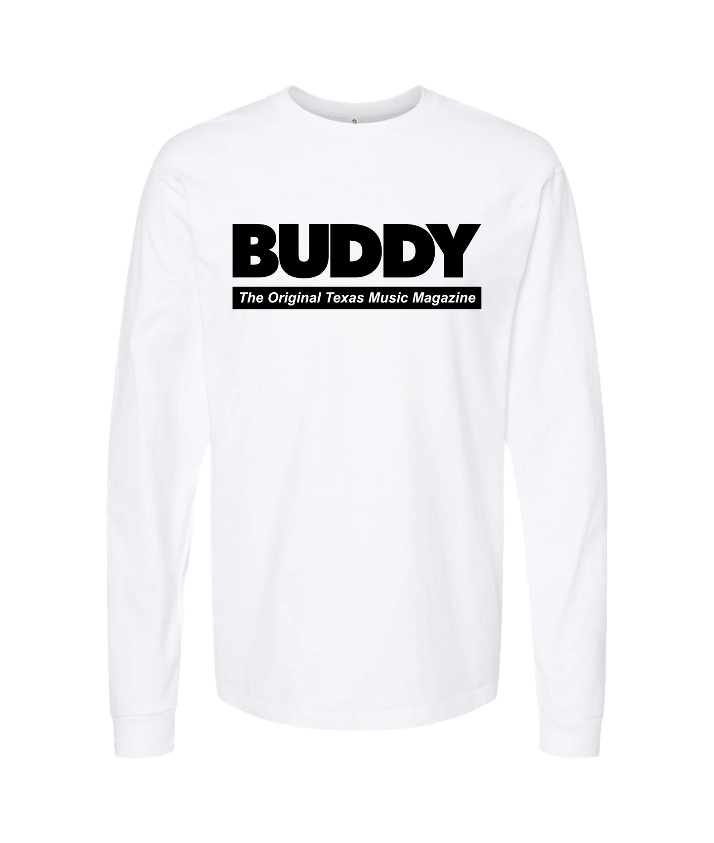 Buddy Magazine - Buddy Logo - White Long Sleeve T