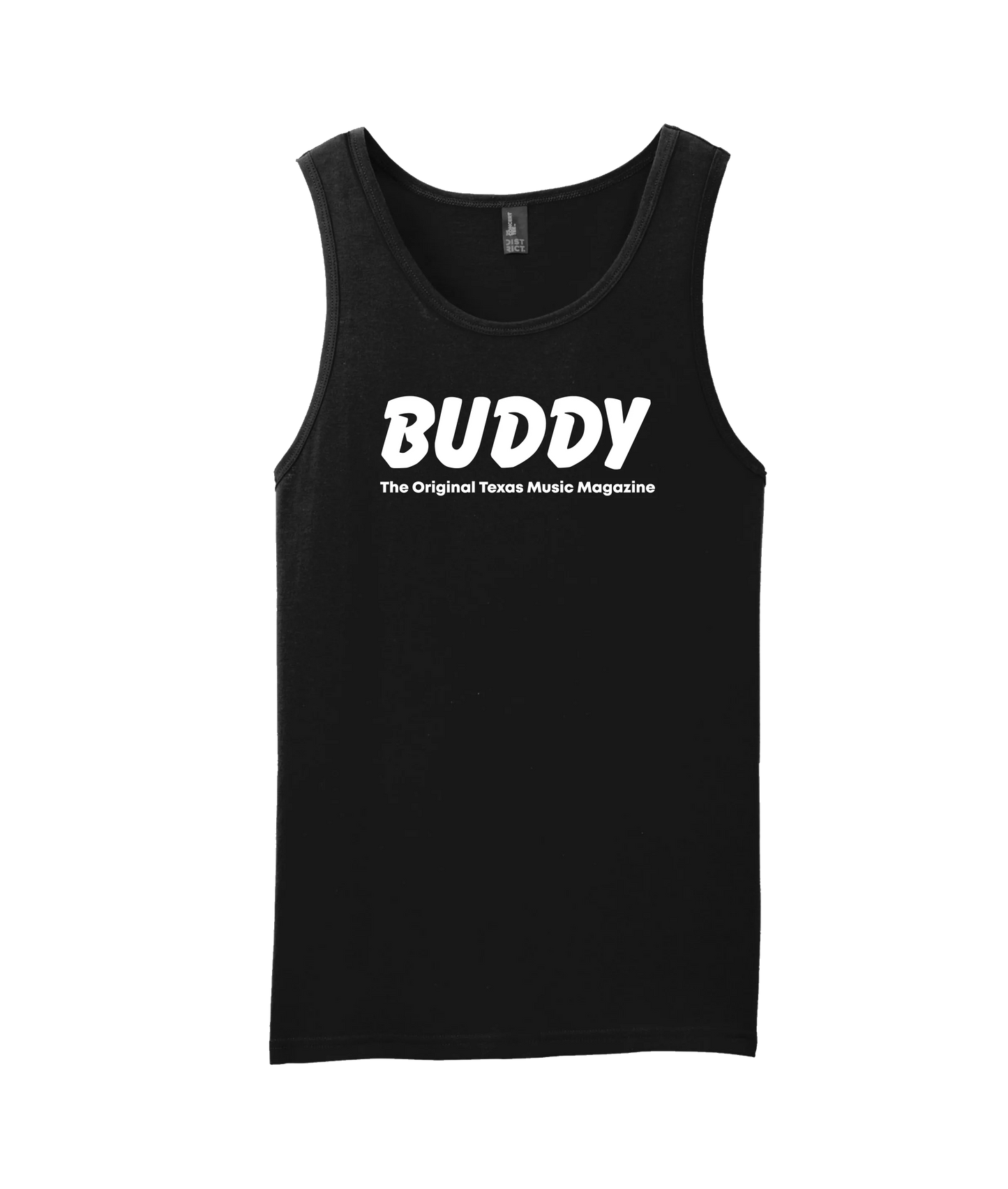 Buddy Magazine - 80s Logo Flat - Black Tank Top