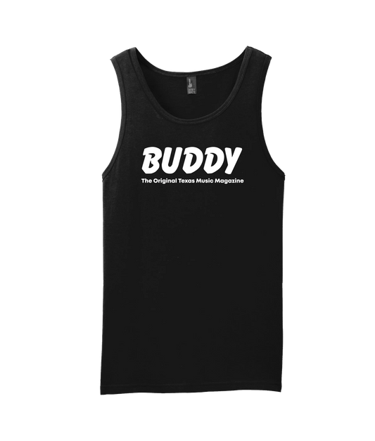 Buddy Magazine - 80s Logo Flat - Black Tank Top