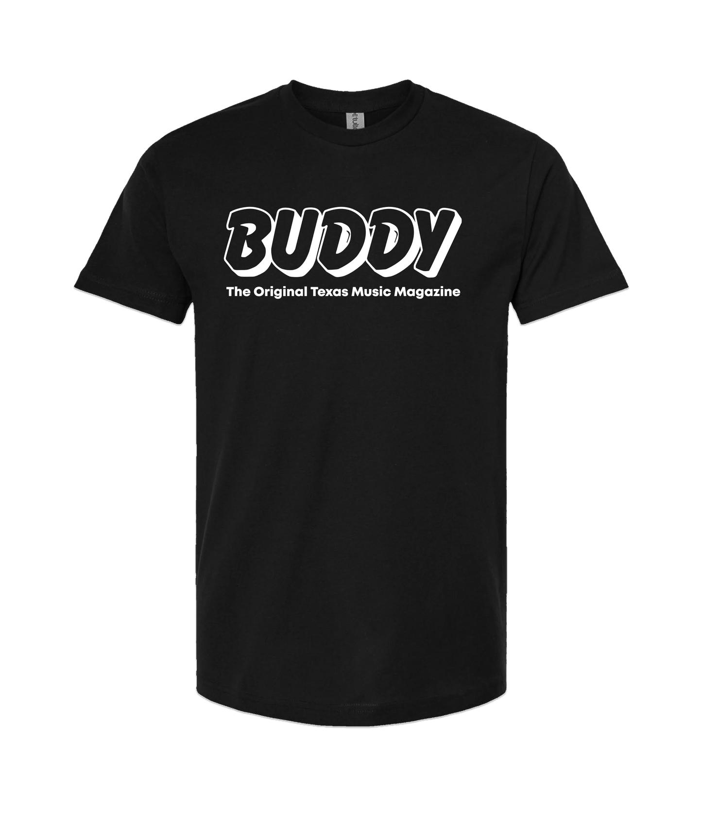 Buddy Magazine - 80s Logo - Black T-Shirt