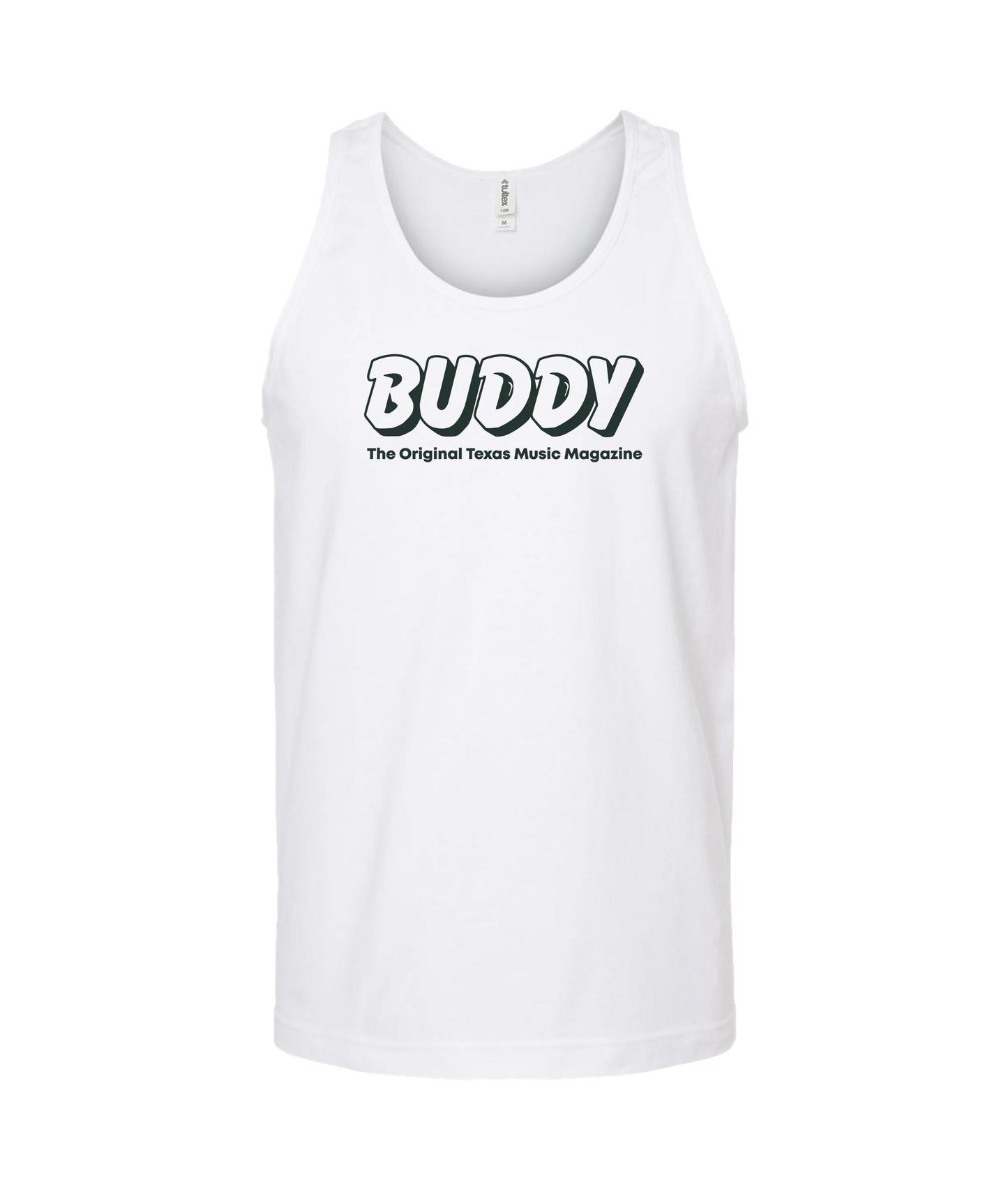 Buddy Magazine - 80s Logo - White Tank Top