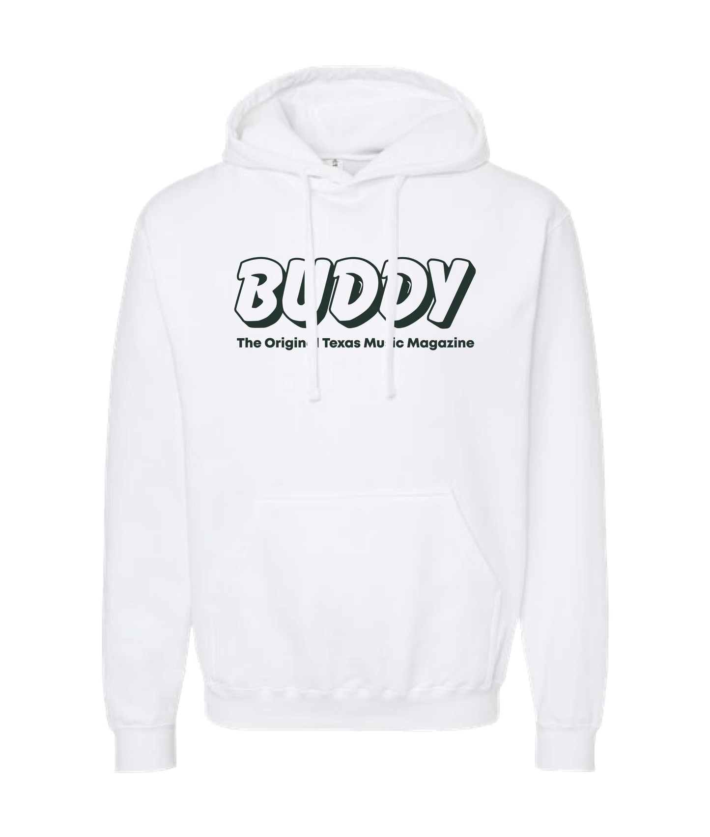 Buddy Magazine - 80s Logo  - White Hoodie