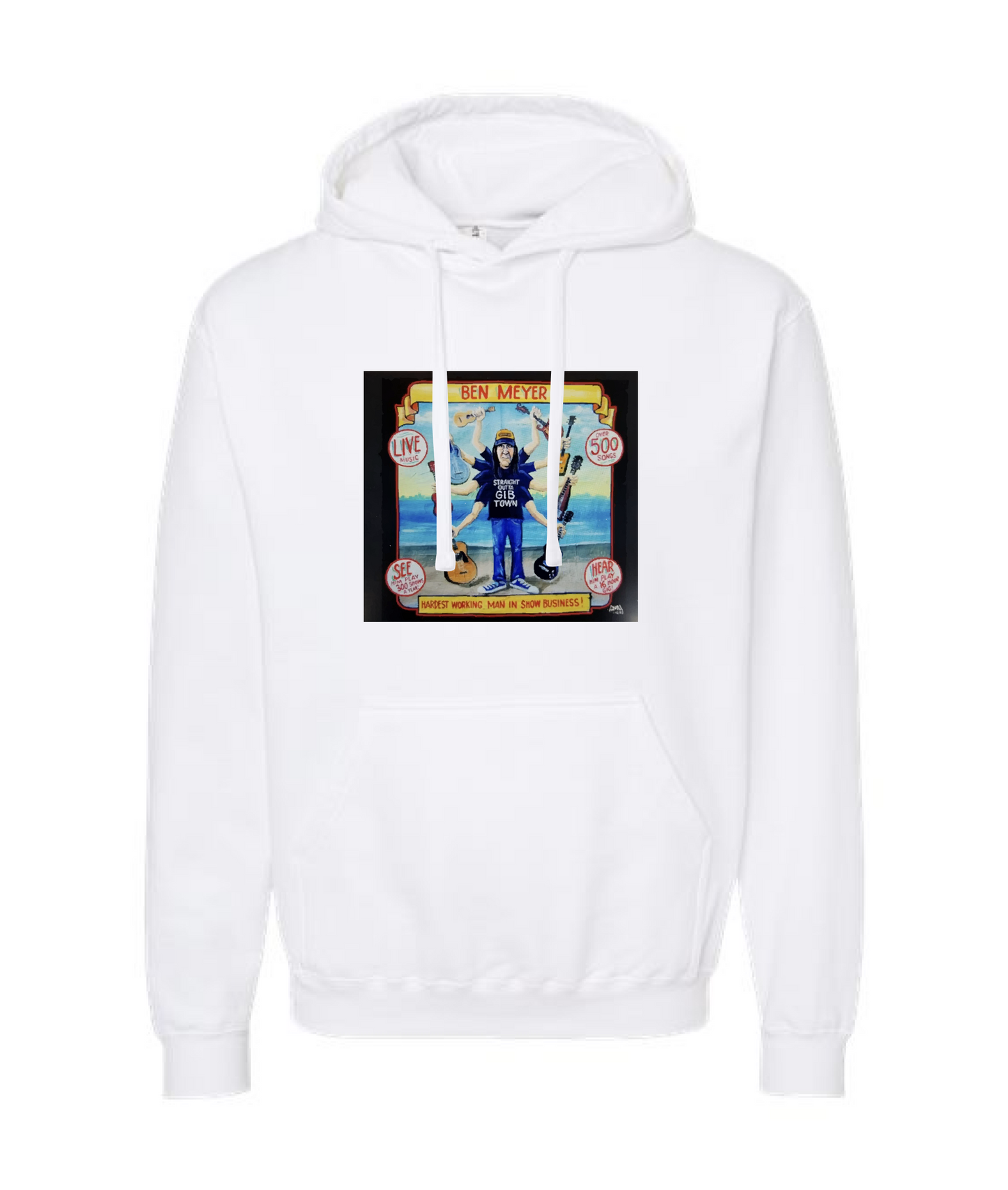 Ben Meyer - Straight outta GIB Town - White Hoodie