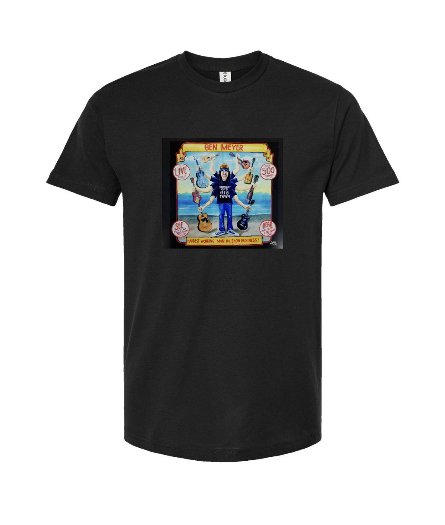 Ben Meyer - Straight outta GIB Town - Black T-Shirt
