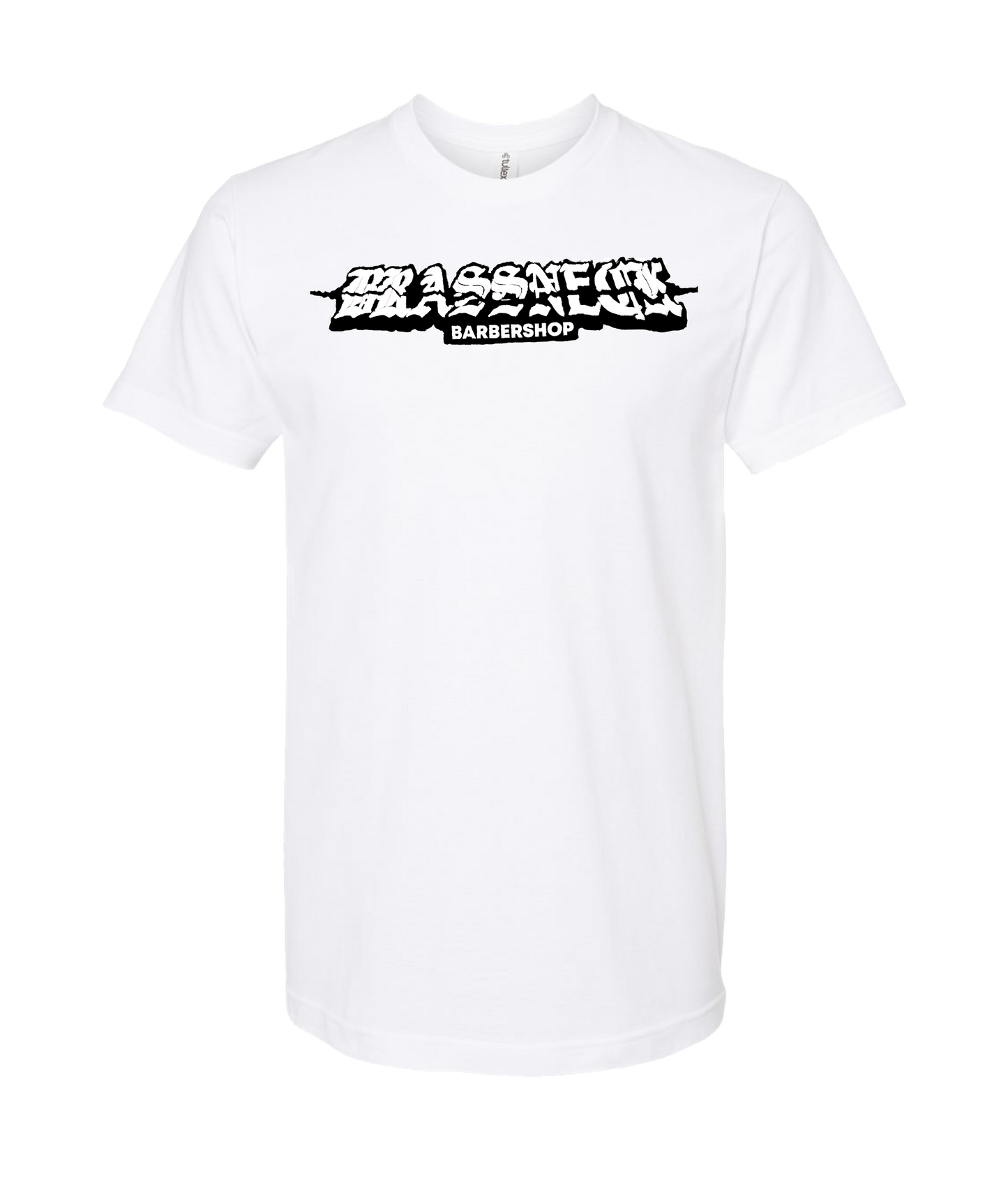 Brassneck Barbershop
- Logo - White T-Shirt
