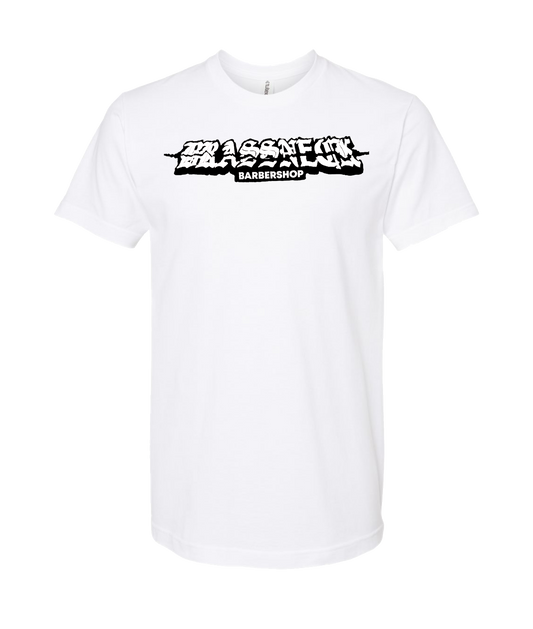 Brassneck Barbershop
 - Logo - White T-Shirt