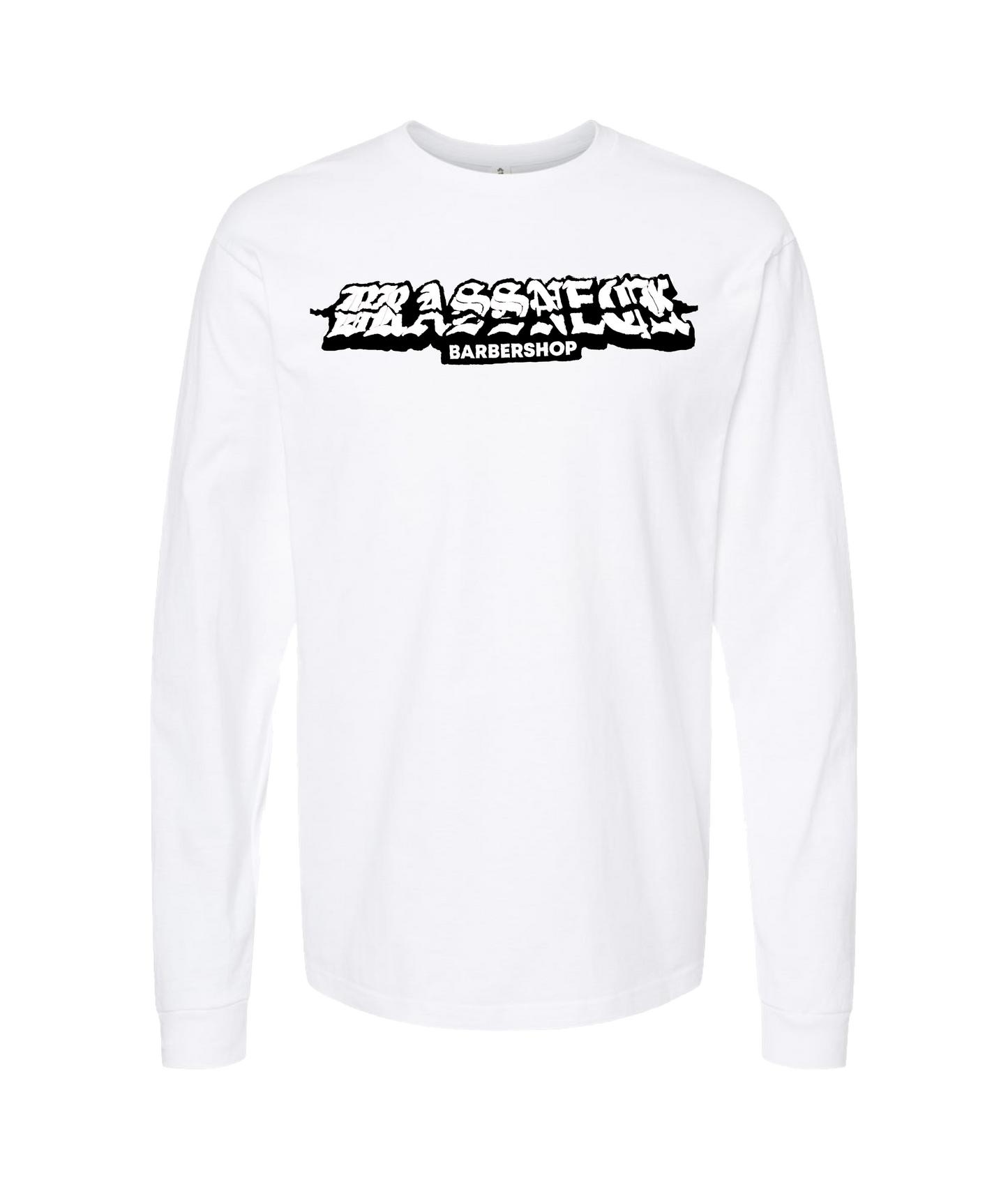 Brassneck Barbershop
- Logo - White Long Sleeve T