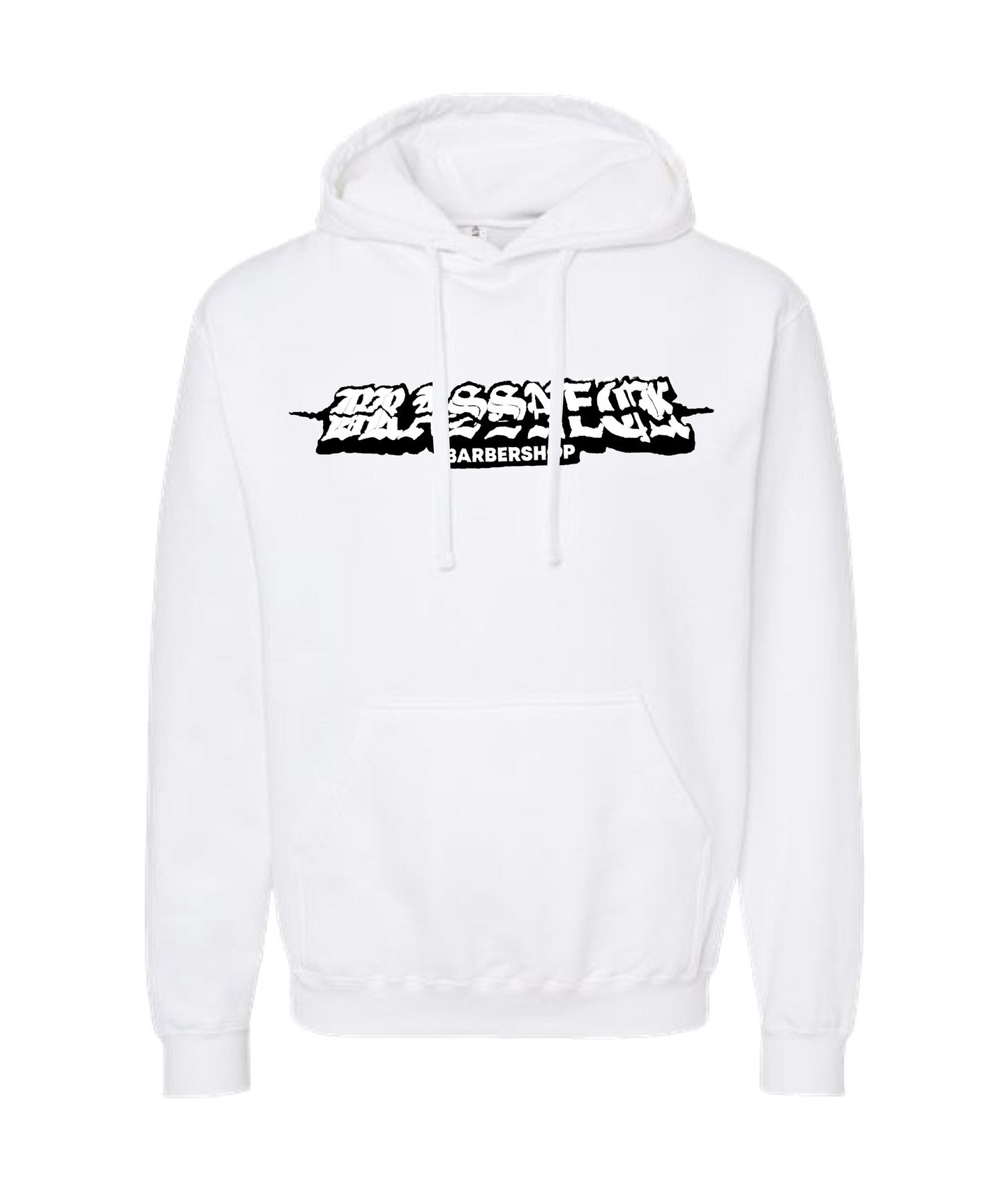 Brassneck Barbershop
- Logo - White Hoodie
