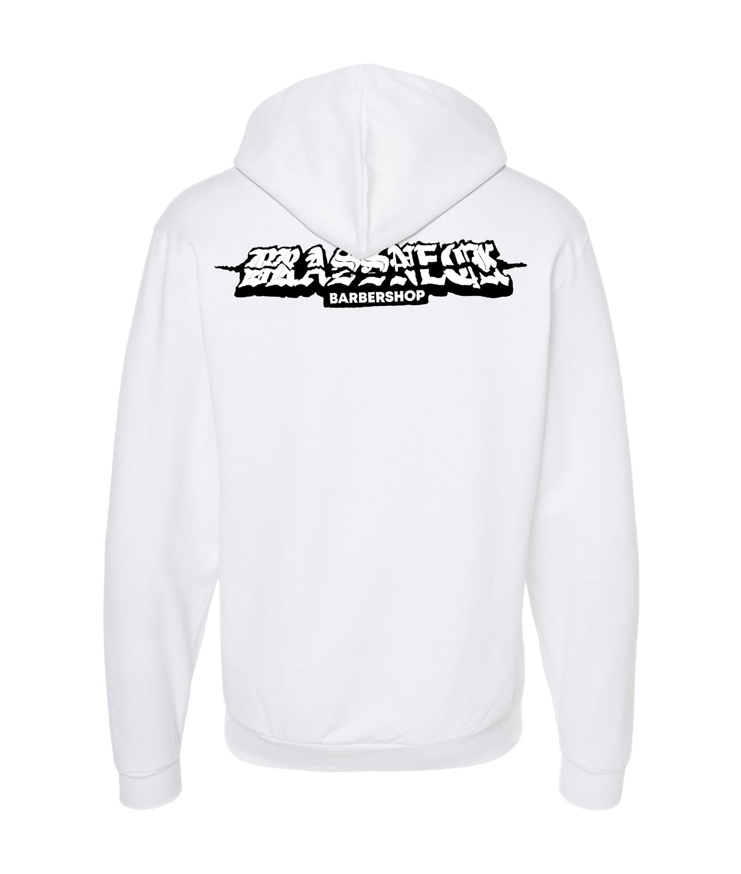 Brassneck Barbershop
- Logo - White Zip Up Hoodie