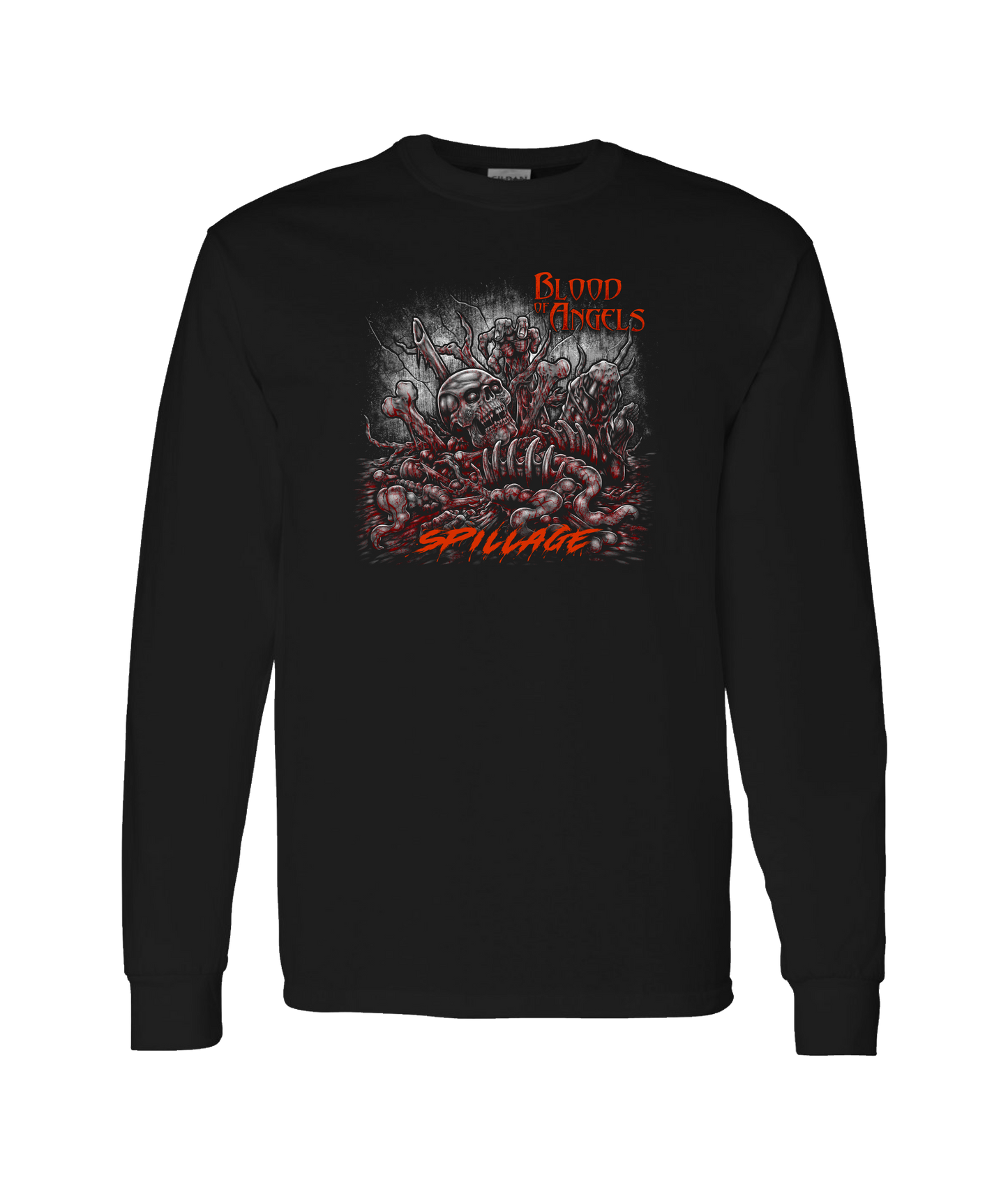 V-BOATOP - Spillage - Black Long Sleeve T
