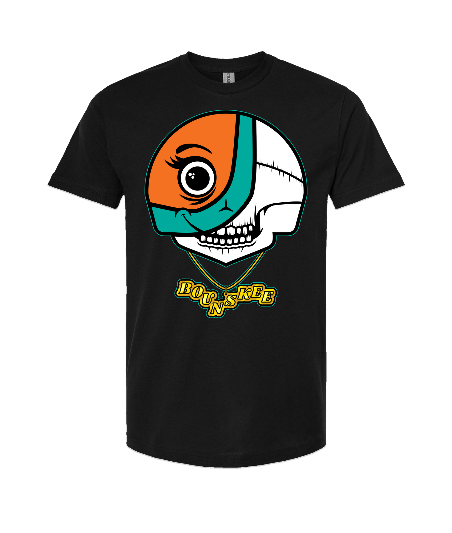 Bounskee - SKULLFACE - Black T-Shirt
