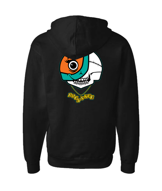 Bounskee - SKULLFACE - Black Zip Up Hoodie