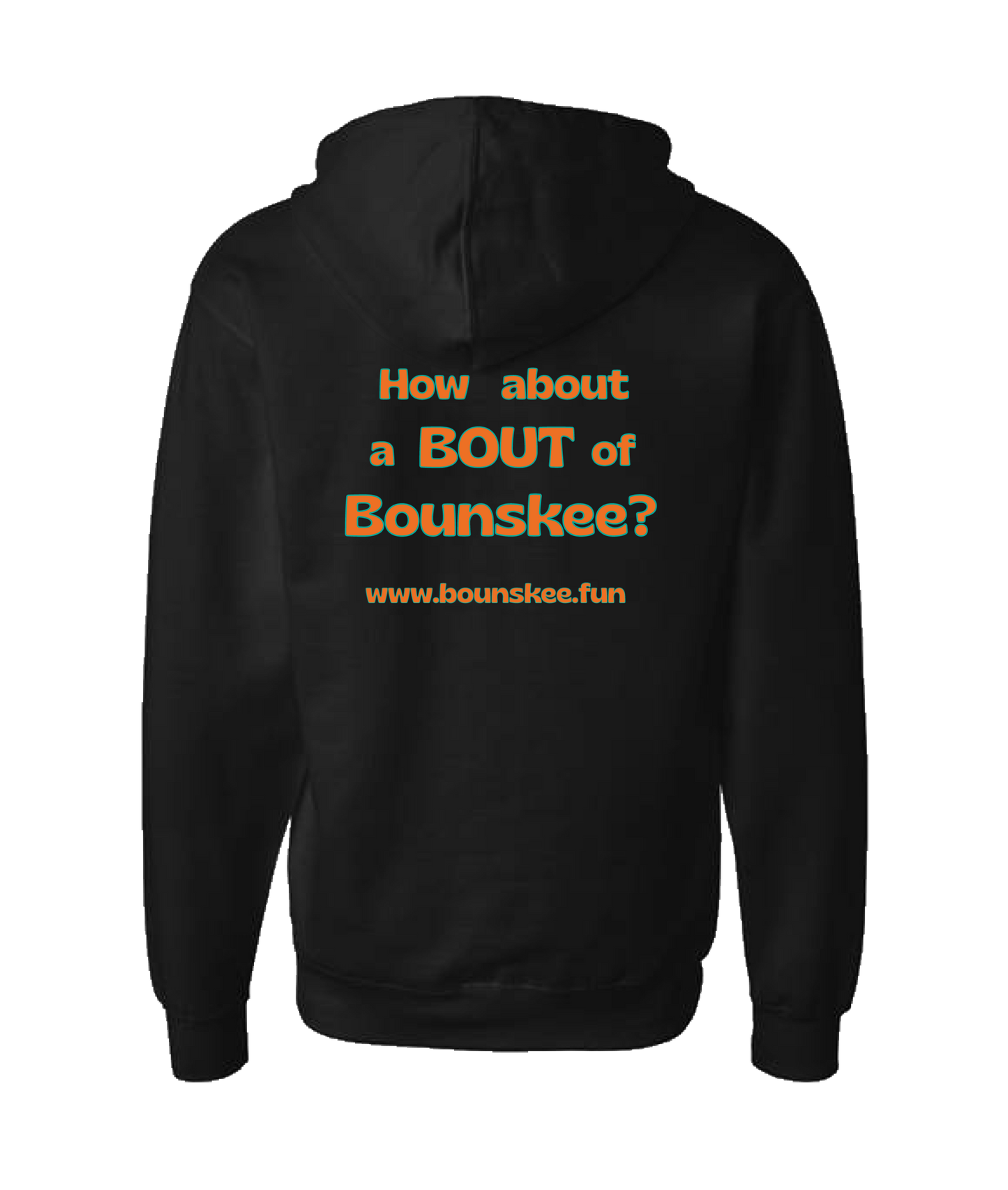 V-BOUNSKTOP - How About A Bout - Black Zip Up Hoodie