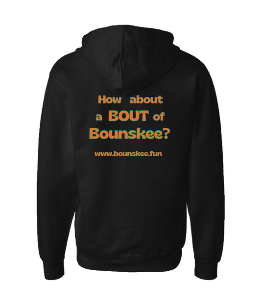 Bounskee - How About A Bout - Black Zip Up Hoodie
