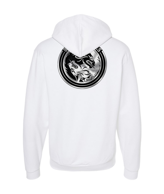 Band of Wolves - The Wolf - White Zip Up Hoodie