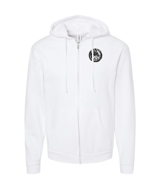 Band of Wolves - The Wolf - White Zip Up Hoodie
