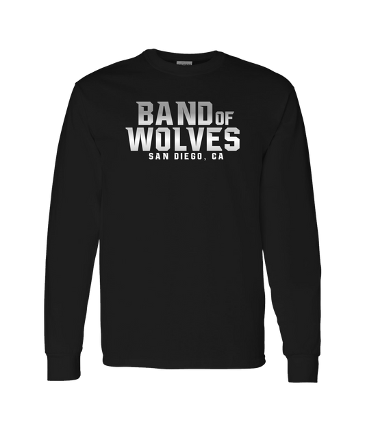 Band of Wolves - Howlin' At The Moon - Black Long Sleeve T