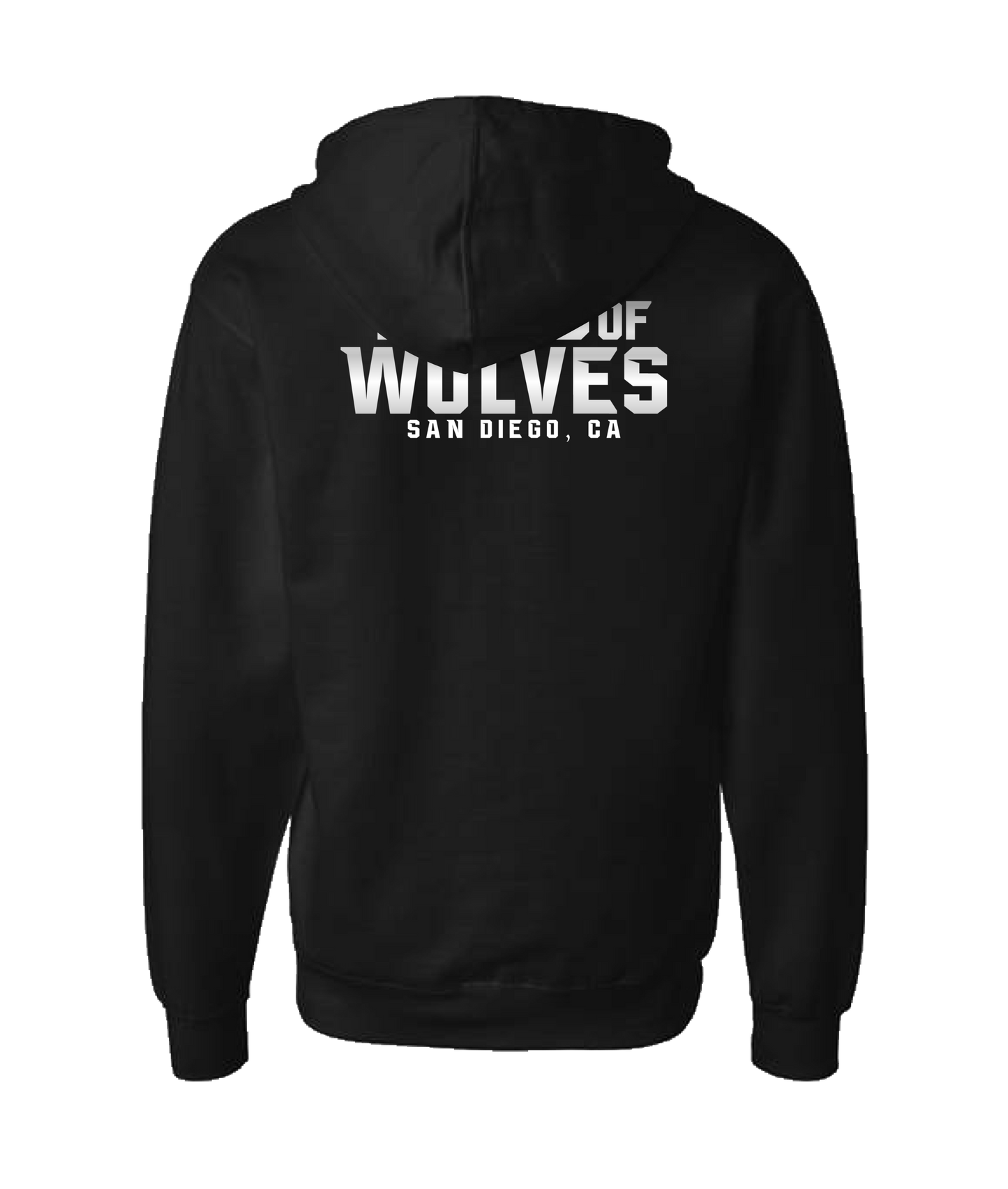 Band of Wolves - Howlin' At The Moon - Black Zip Up Hoodie