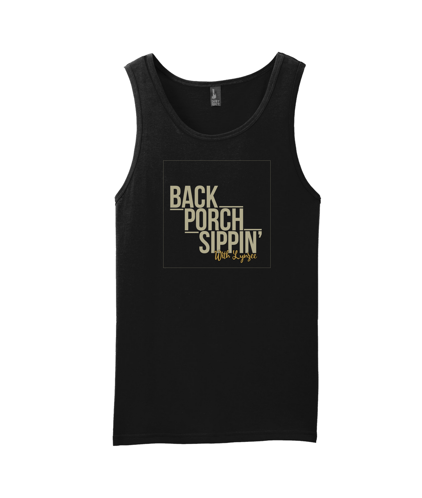 Back Porch Sippin' Podcast - Logo - Black Tank Top