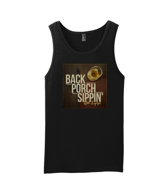 Back Porch Sippin' Podcast - Logo w/Image - Black Tank Top