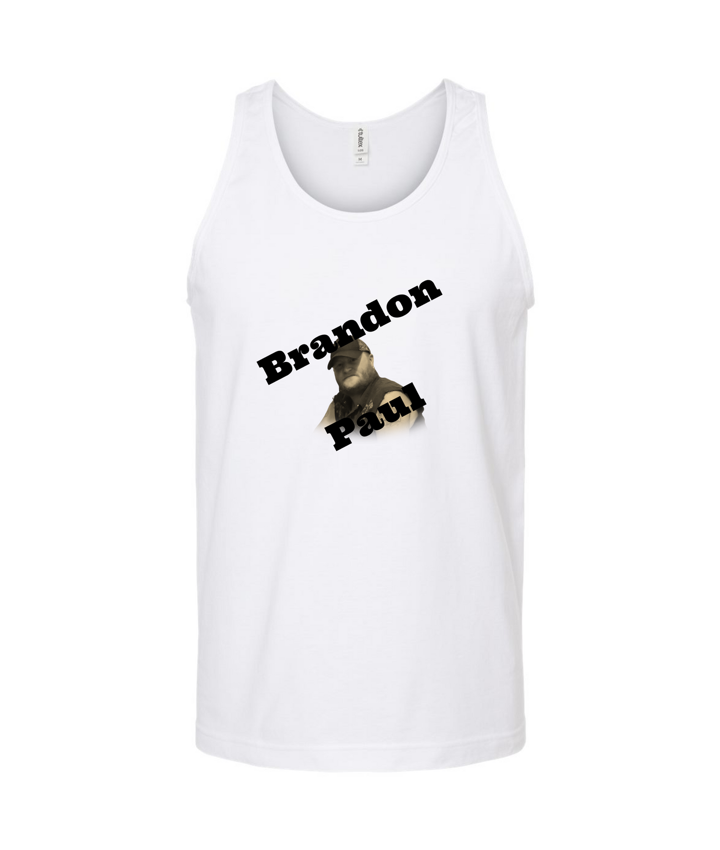 Brandon Paul - Logo - White Tank Top
