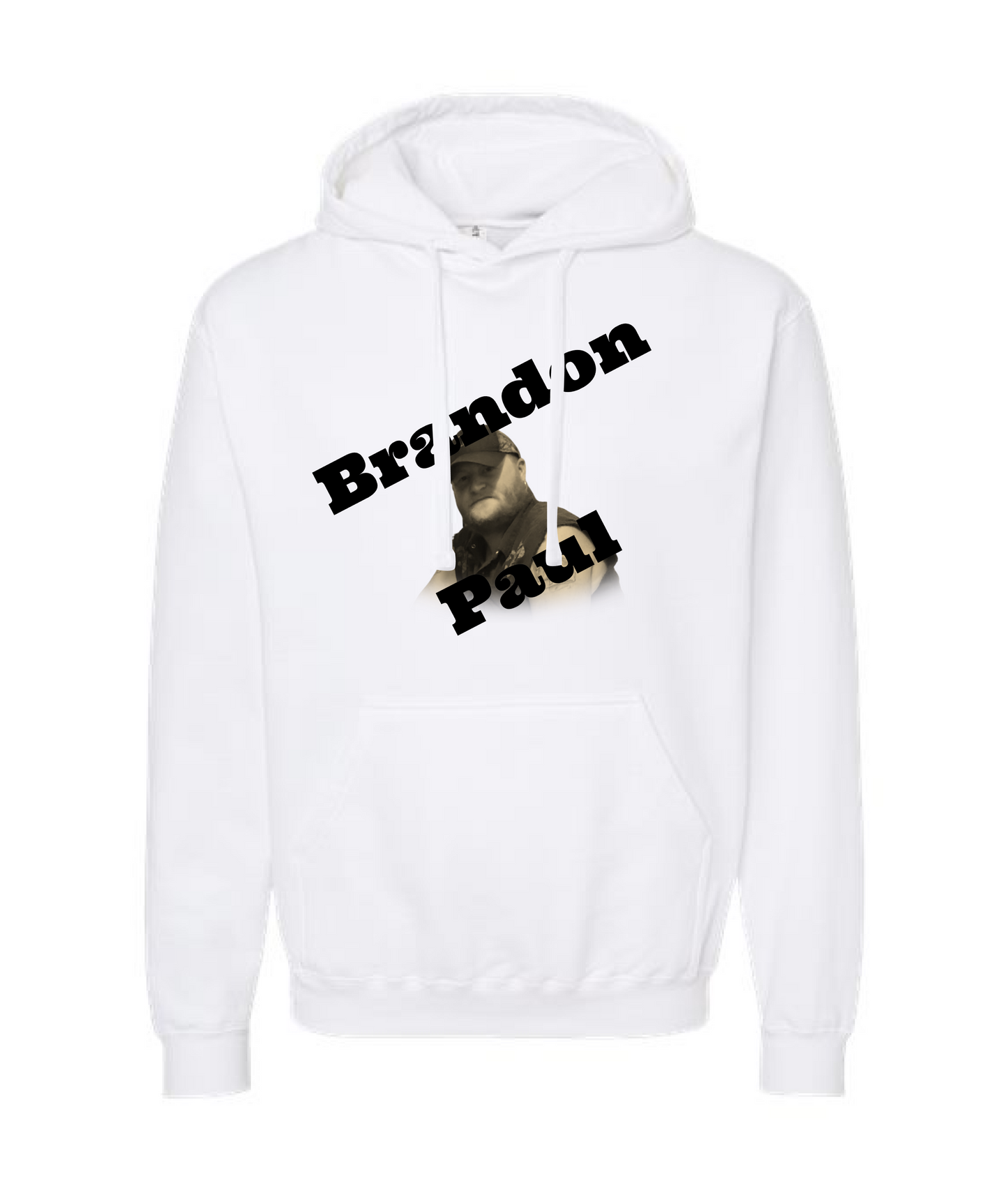 Brandon Paul - Logo - White Hoodie
