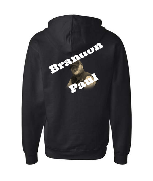 Brandon Paul - Logo - Black Zip Hoodie