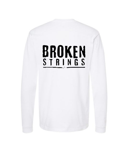 V-BRSTOP - BROKEN STRINGS - White Long Sleeve T