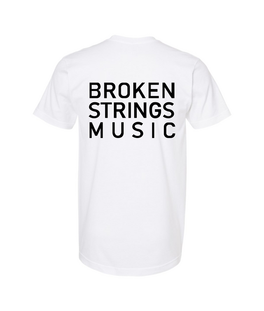 V-BRSTOP - BROKEN STRINGS MUSIC - White T Shirt
