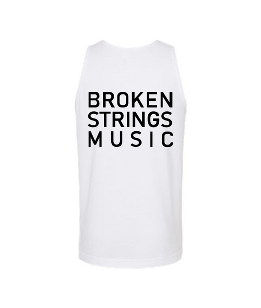 V-BRSTOP - BROKEN STRINGS MUSIC - White Tank Top