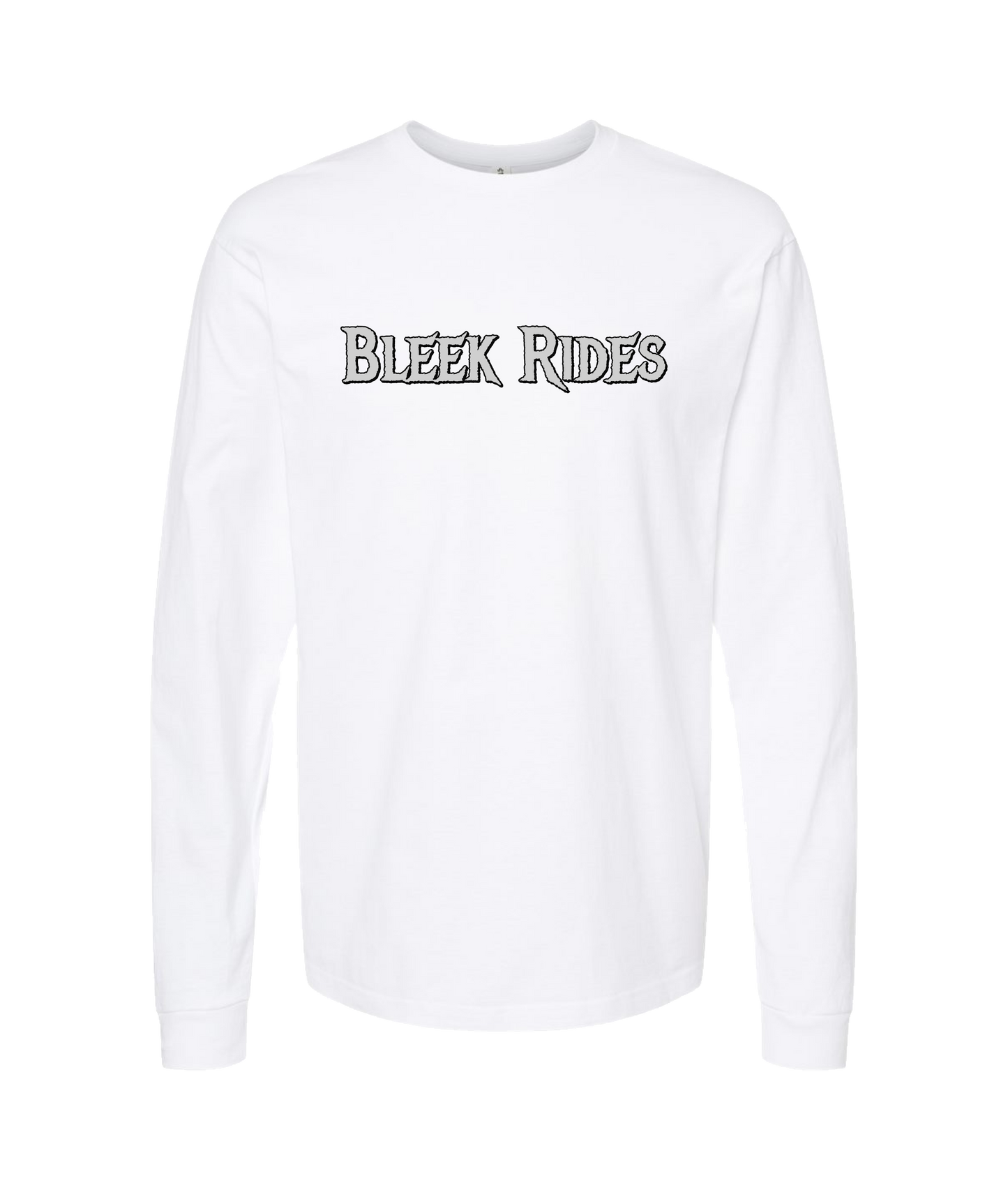 Bleekrides - BR Logo - White Long Sleeve T