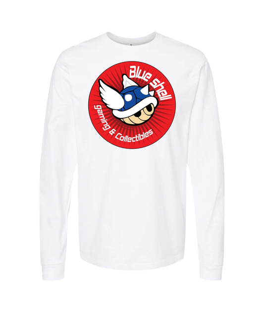 Blue Shell Gaming
 - Logo - White Long Sleeve T