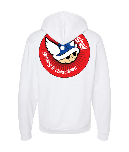 Blue Shell Gaming
 - Logo - White Zip Up Hoodie