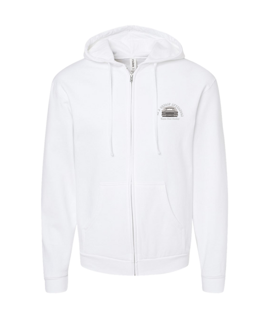 Bajito Soul Productions - SUNDAY AFTERNOON - White Zip Up Hoodie