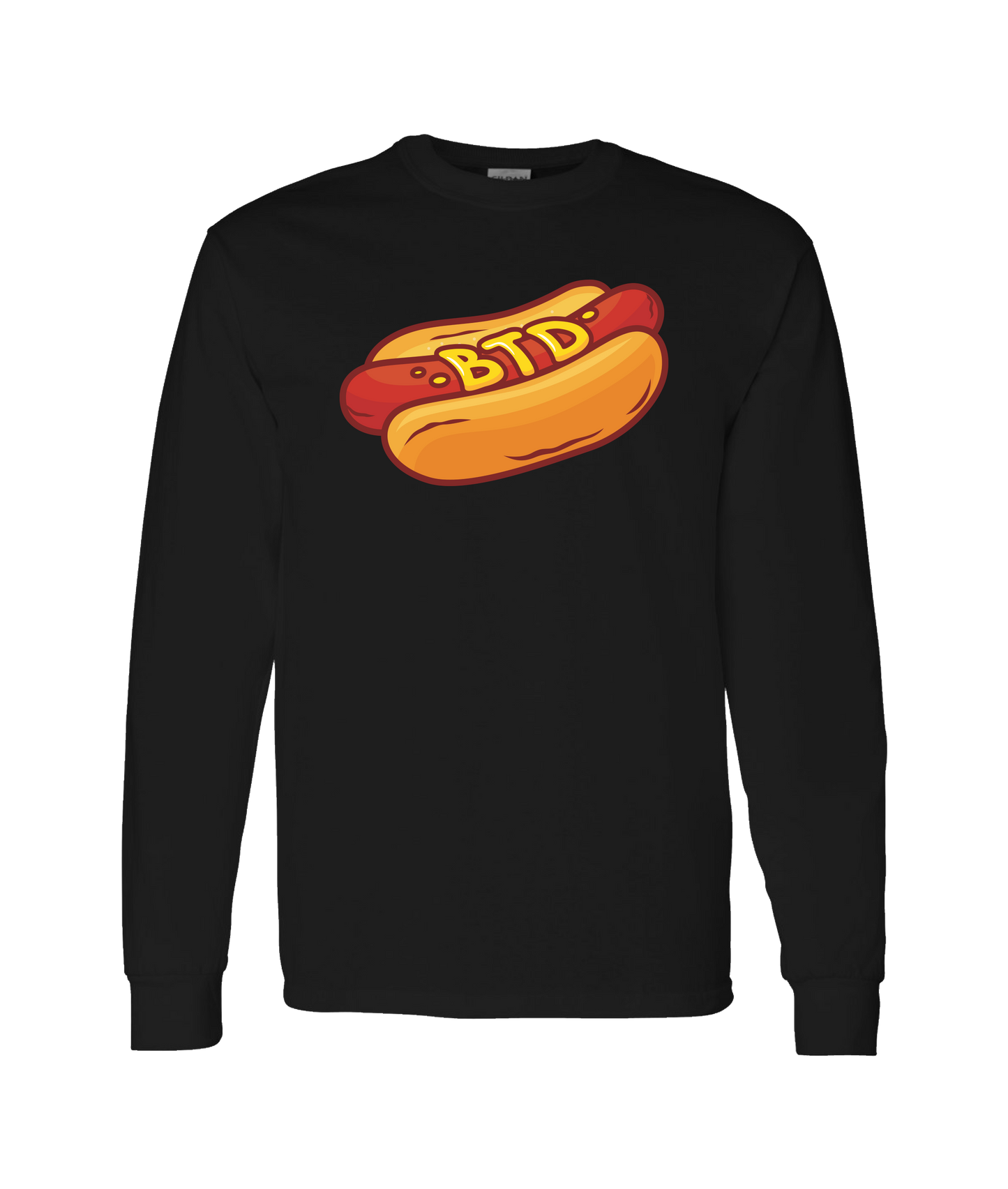 Bored Till Death Podcast - Bored Dog - Black Long Sleeve T